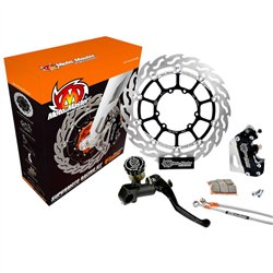 Motomaster Supermoto brake system 320mm 4 piston for Fantic & Yamaha