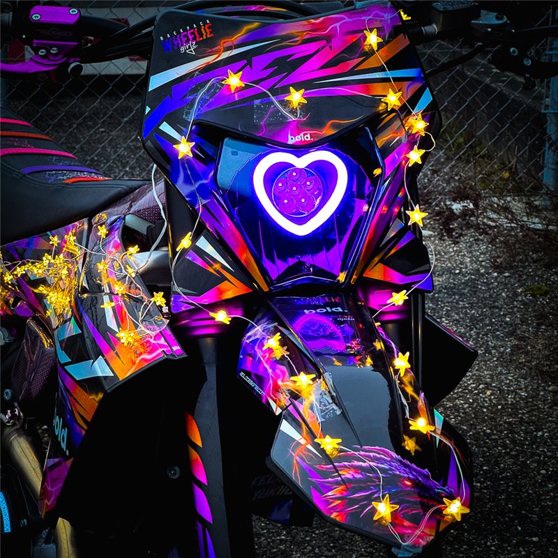 HeartBeam 4.0 RGBW | Choose Model-HexBeam - Hexagon shaped-Movetronix Shop - Special motorbike products & accessories