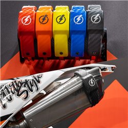 Protecteur d'échappement Movetronix – Protection d'échappement Supermoto Carbon Design (universelle)