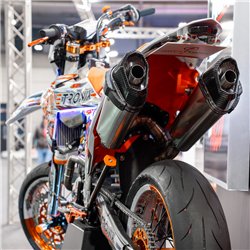 Protecteur d'échappement – Protection d'échappement Supermoto Carbon Design (universelle)