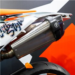 Protecteur d'échappement – Protection d'échappement Supermoto Carbon Design (universelle)