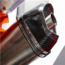 Protecteur d'échappement – Protection d'échappement Supermoto Carbon Design (universelle)