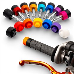 Kit protezione estremità manubrio CNC per Supermoto – Universale per manubrio da 22 mm