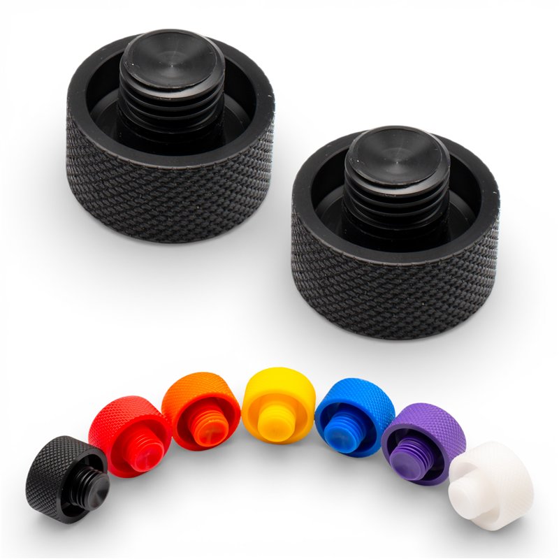 Ersatzkappen-Set (2x) für Movetronix CNC-Lenkerendenschutz-Kit – 7 Farben-Stunt- und Crashschutz-Movetronix Shop - Special motorbike products & accessories